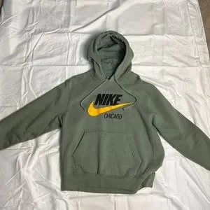 Nike Air Cactus Jack Highest Hoodie Nike Sweaters Nike Chicago Hoodie Olive  Green Sz Medium Poshmark
